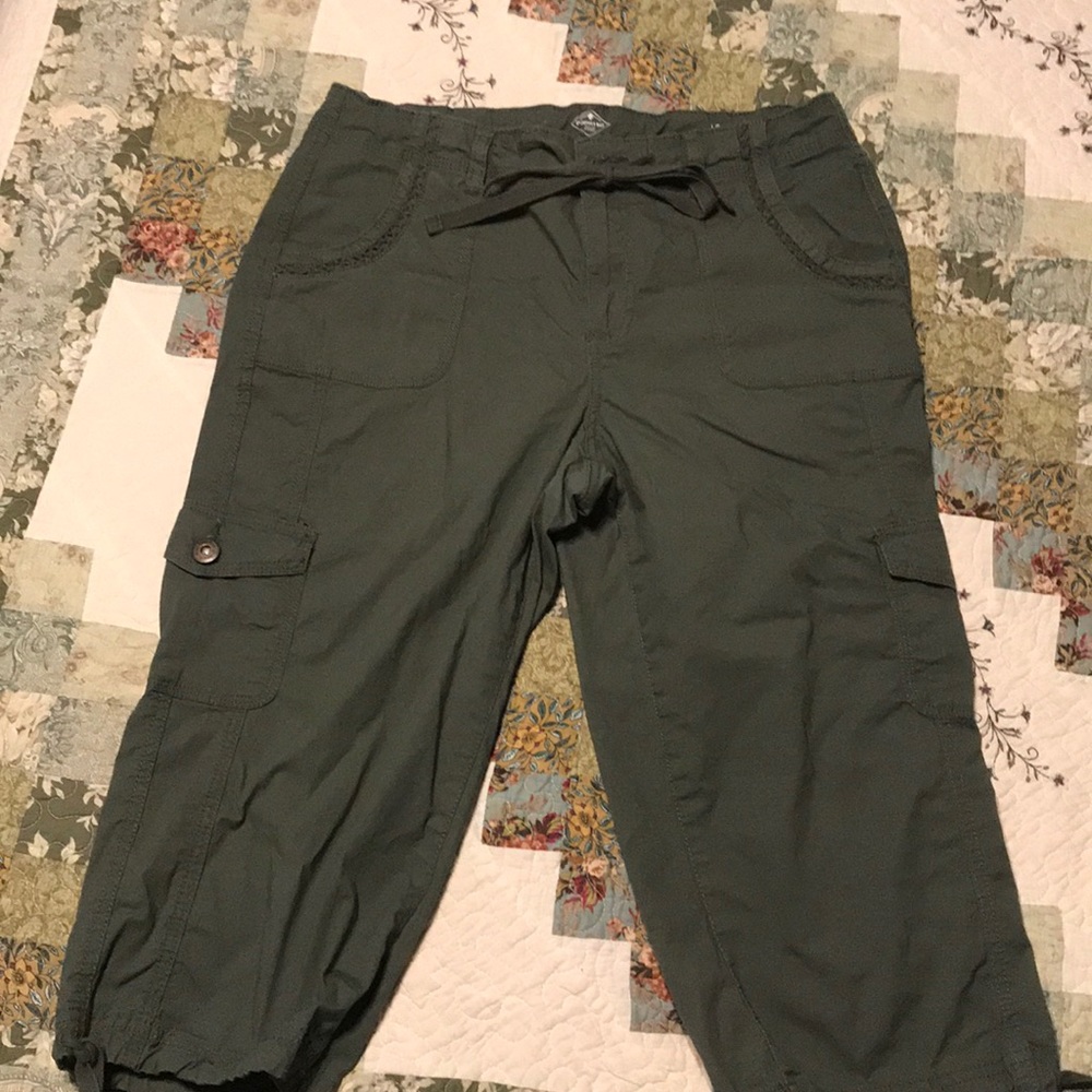 Olive Capri pants